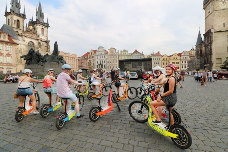 Prague: Grand e-Scooter Guided Tour - Old Town Square and the river connection: what you gain without rushing