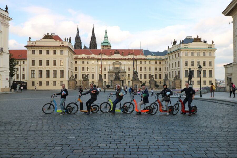 Prague: Grand e-Scooter Guided Tour - Letná Park and Strahov Monastery: the viewpoint payoff