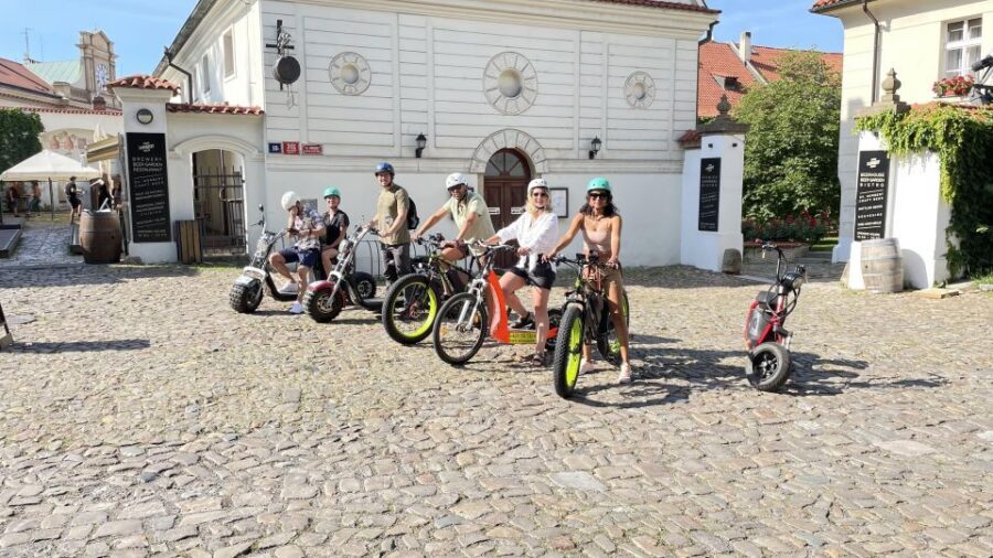 Prague: Highlights Tour on e-Scooter or eBike - Strahov Monastery and the Strahov viewpoint: a high, calm end