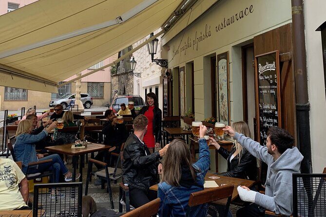 Prague Historic Pub Tour with Drinks Included - Nove Město: alleyways, secret-garden vibes, and a local legend pub