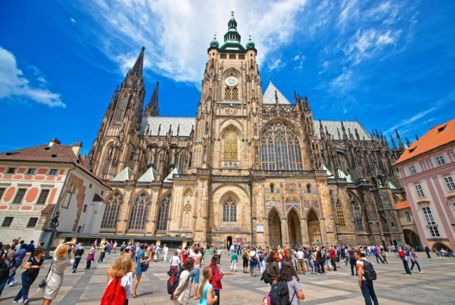 Prague Hradcany Castle, St Vitus Cathedral Tour with Tickets - St George’s Basilica and Golden Lane: art and medieval life