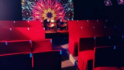 Prague: Images of Love Black Light Theatre Show - Finding the theatre: a small underground room near two cafés