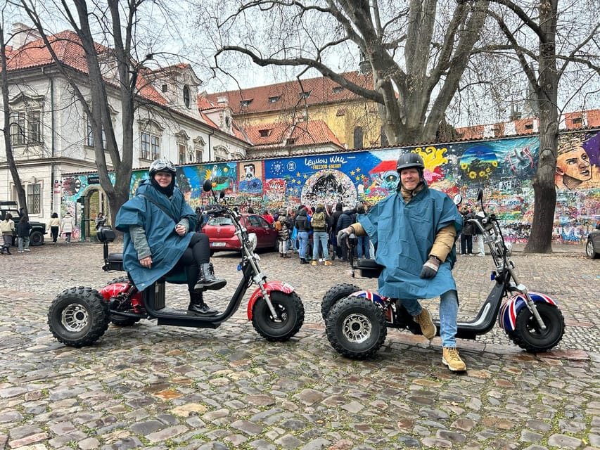 Prague Monastery & Panoramic Viewpoint Electric Trike Tour - Strahov Stadium and Petrín Hill: views plus city geometry