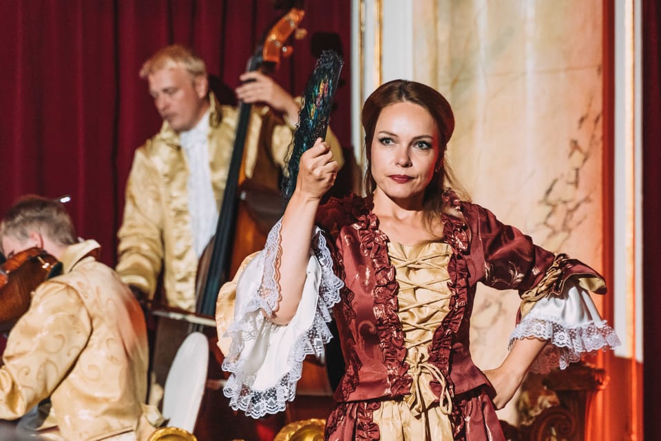 Prague: Mozart Ballroom Concert Ticket with 3-Course Dinner - Where the night happens: Boccaccio Ballroom at Grand Hotel Bohemia