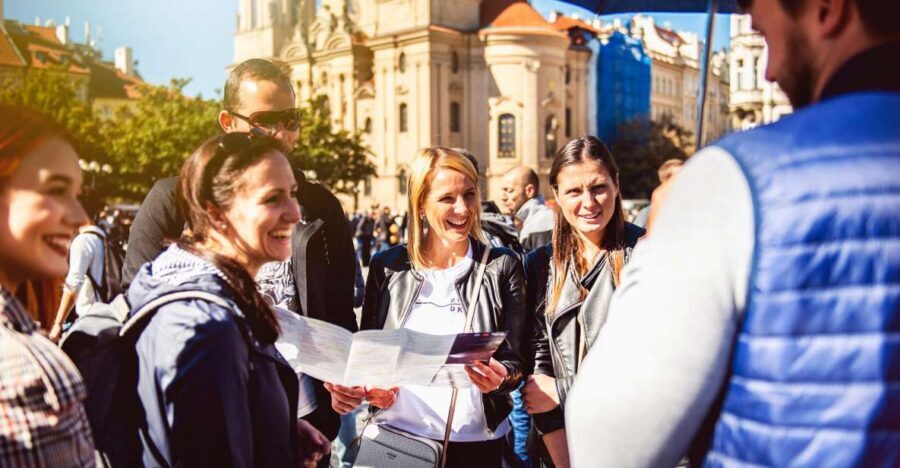 Prague: Old Town and Jewish Quarter 2-Hour Walking Tour - Powder Tower and Municipal House: Gothic drama to Art Nouveau elegance