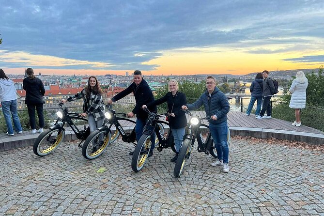 Prague on Stylish Retro styled E-Bike - Viewpoints & Sightseeing - Strahov Monastery Brewery to Lennonova zeď: church views and a wall of culture
