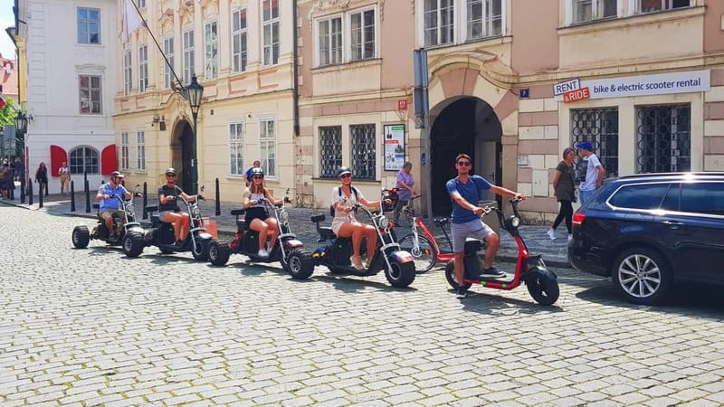 Prague: Panoramic Viewpoints Guided Electric Tricycle Tour - Lesser Town to John Lennon Wall: Rolling Past Prague’s Street Stories