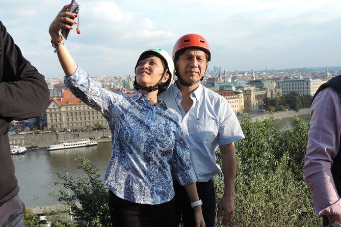 Prague Panoramic Views e-bike and e-Scooter guided Tour - The guided photo shoot: small detail, big payoff