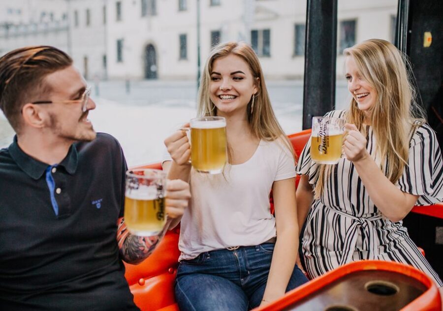 Prague: Party Beer Bus - What the Prague Party Beer Bus is really like