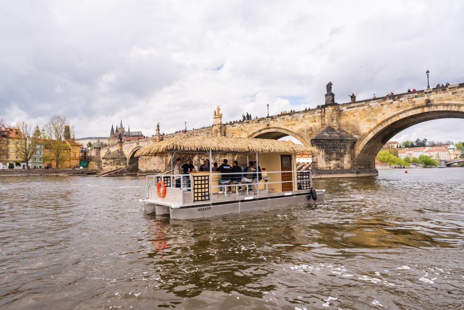 Prague: Party Tiki Boat Sightseeing Cruise with Drinks - Comfort and layout: adjustable seats and a tabletop that drives the vibe