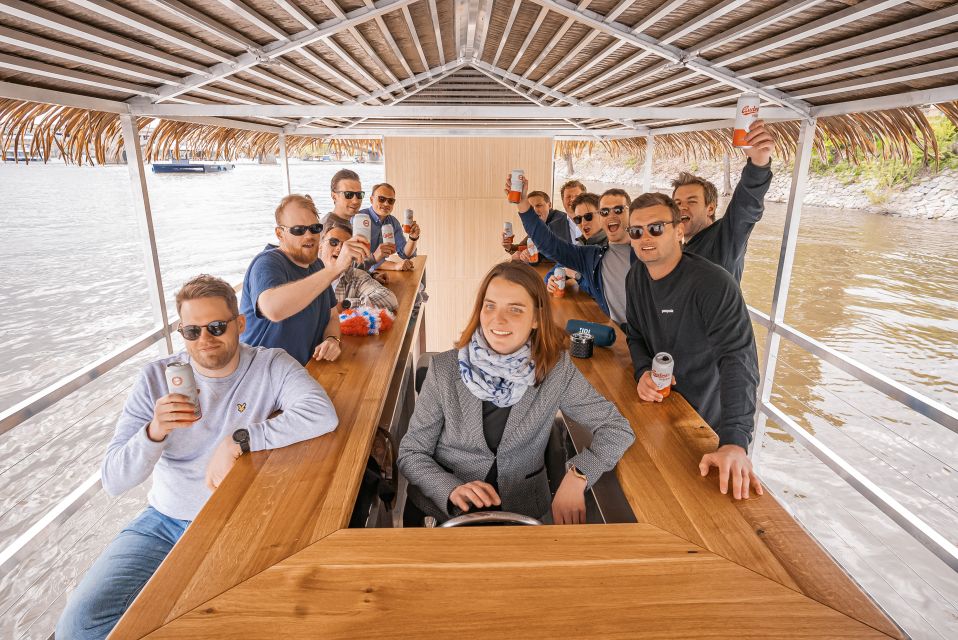 Prague: Party Tiki Boat Sightseeing Cruise with Drinks - Meeting point and getting settled fast