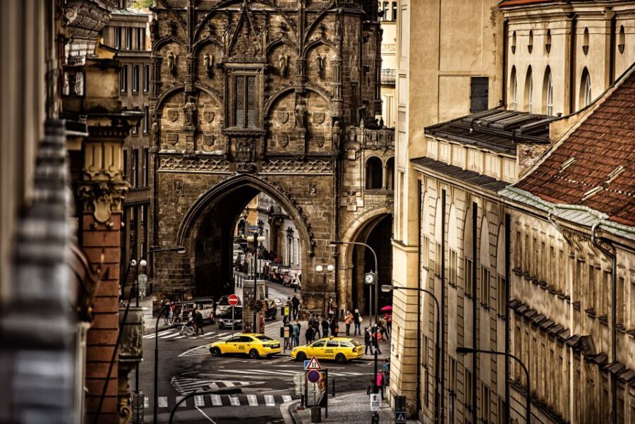 Prague: Powder Gate Tower Entrance Ticket - Entering the Powder Gate Tower: what you see right away