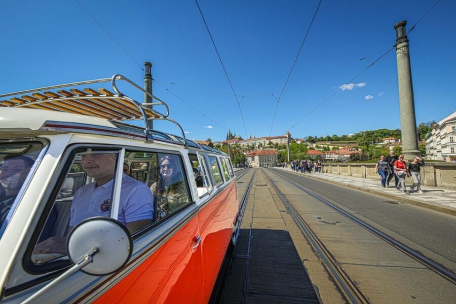 Prague: Private Sightseeing Tour in original VW Samba bus - Price and value: when $170 per group makes sense