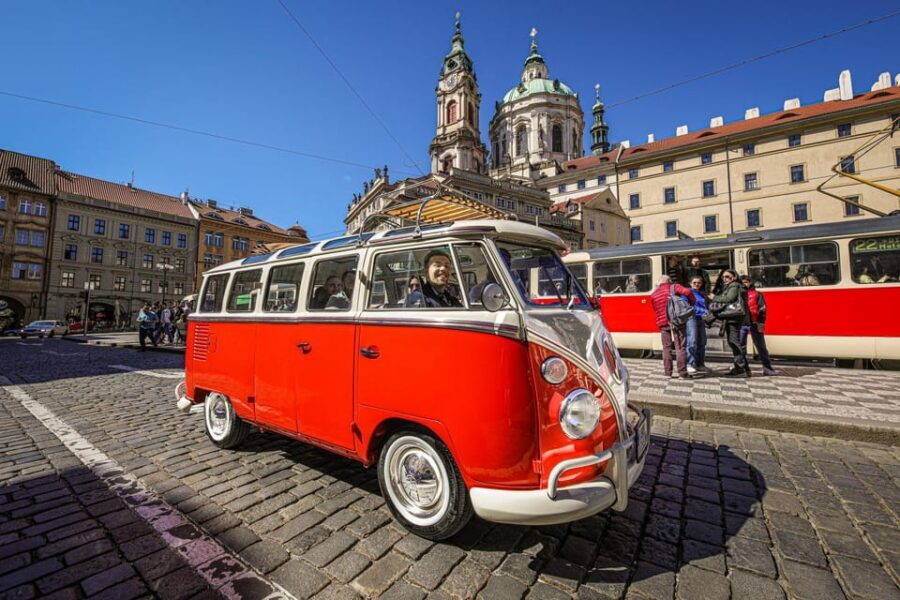 Prague: Private Sightseeing Tour in original VW Samba bus - A guide who helps you go from seeing to photographing