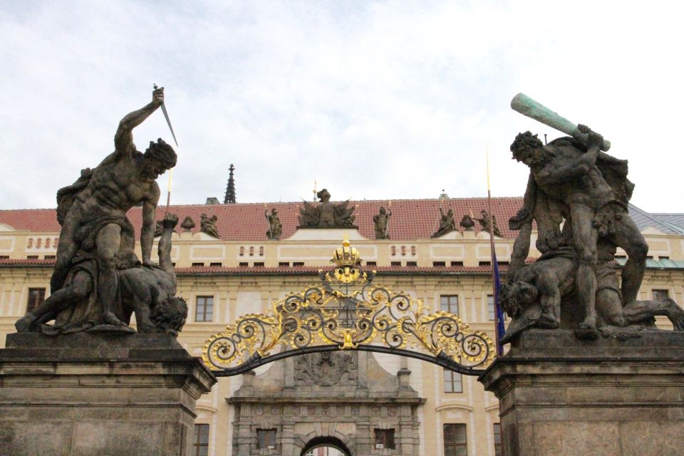 Prague: Private Tour of the Prague Castle Grounds - Inside the castle complex: St. Vitus Cathedral and the royal core