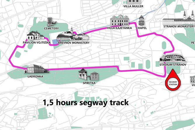 Prague Segway Tour with A Local Guide & Hotel Pick Up - The main route from Strahov Stadium: big views and a smooth intro