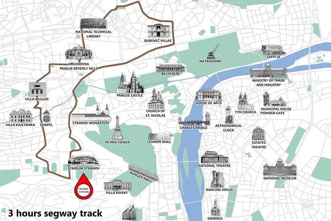 Prague Segway Tour with A Local Guide & Hotel Pick Up - Ladronka Park: the calming part of the ride