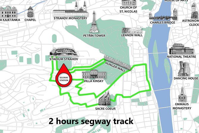 Prague Segway Tour with A Local Guide & Hotel Pick Up - Brevnovsky Klaster and the brewery moment