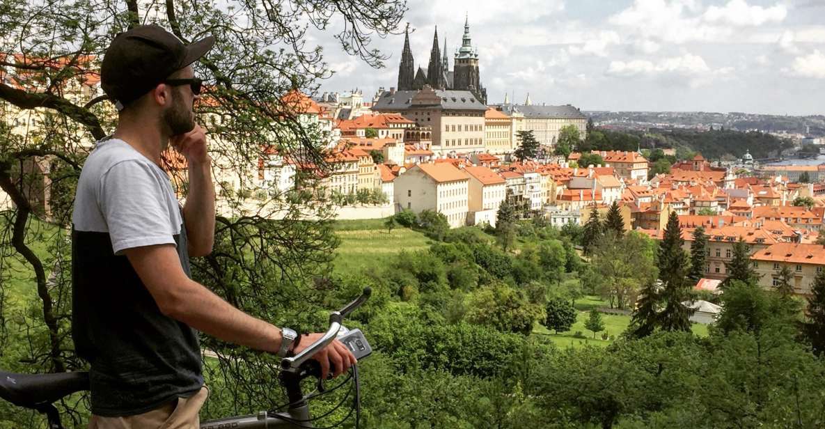 Prague: Stunning Viewpoints, Castle, City & Park E-Bike Tour - New Town and Wenceslas Square: Prague’s main stage, on two wheels