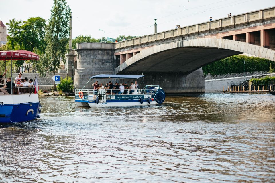Prague: Swimming Beer Bike on A Cycle Boat - Key things I’d notice right away