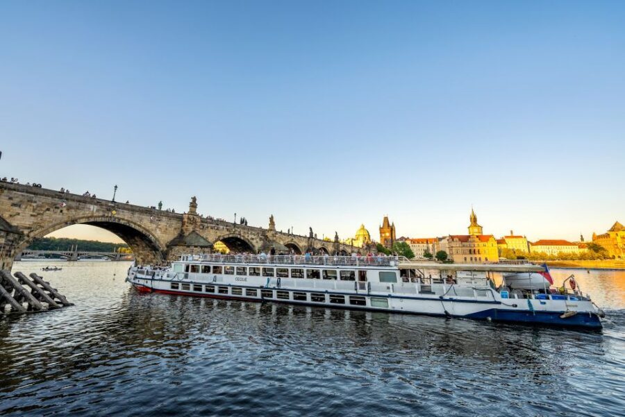 Prague: Vltava River Night Cruise with Buffet - Boat comfort: decks, space, and the feeling of a real ride