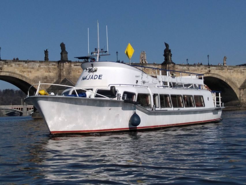 Prague: Vltava River Private Boat Party with Drinks - National Theatre and Lesser Town banks: a calmer side of the center
