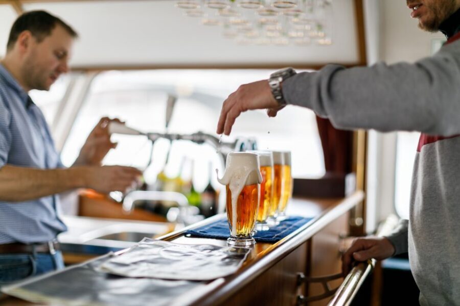 Prague: Vltava River Private Boat Party with Drinks - The onboard crew and the party coordinator effect