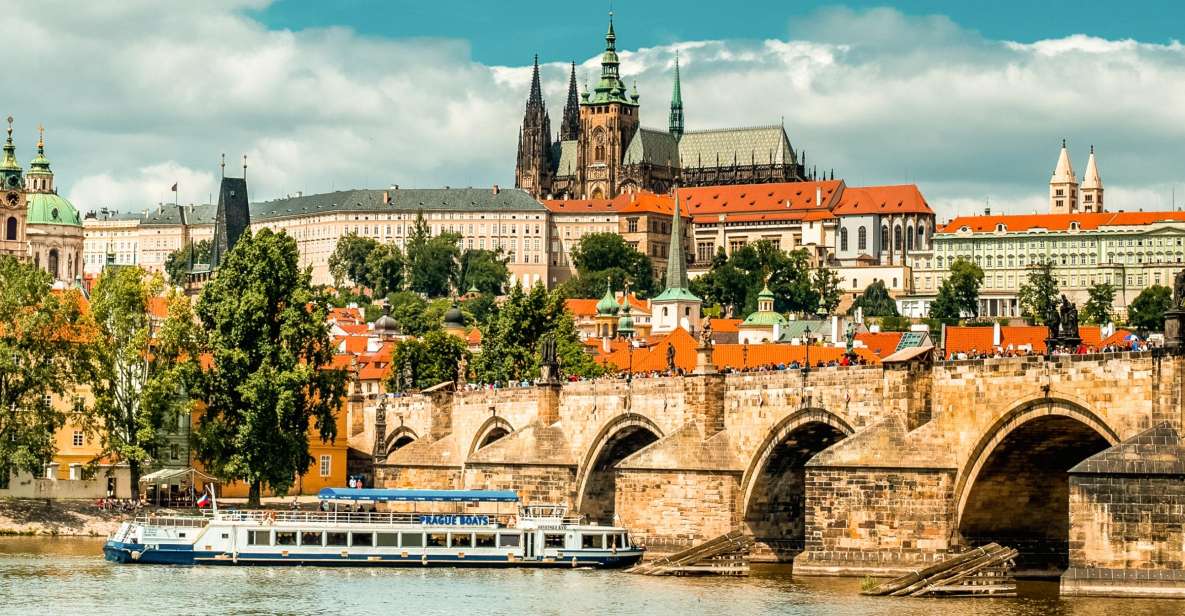 Prague: Vltava River Sightseeing Cruise - Onboard comfort: open deck, covered cabin, Wi‑Fi, and real bar service
