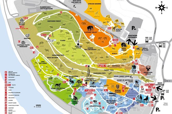 Prague Zoo Admission Ticket including Round Trip Transfer - Polar World, Indonesian Jungles, and the Zoo’s Built-In Variety