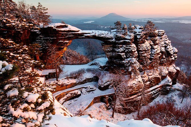 Pravcicka Gate & Bastei Bridge Winter National Park Tour from Prague - Pravčická Gate: your first major winter payoff