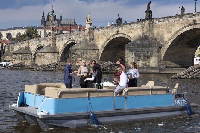 Private Boat Cruise With Unlimited Beer - Stop 1: Vltava Beach Pedal Time and a Fresh Prague View