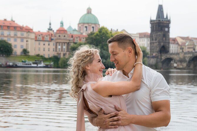 Private Photoshoot Tour in Prague - Malostranské náměstí: red trams, St. Nicholas church, and the finish near transit
