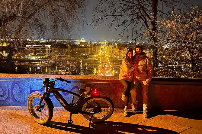 Retro Style E-Bike Night Tour in Prague - Live Guided - Powder Tower to Letná Park: trading city streets for open-air views