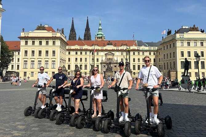 Scooter tours to Prague Castle and views. - Charles Bridge stop: quick architecture and big views
