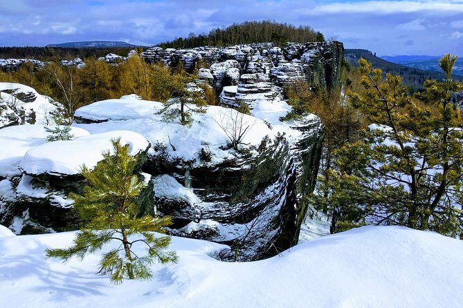 Terezin & Bohemian Switzerland from Prague: Bastei, Narnia & Café - The Food Stops: Lunch in the Woods Plus Dessert at a Victorian Station