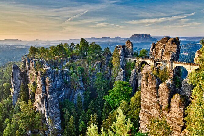 Terezin Camp & Bohemian Switzerland with Tisa&Bastei From Prague - Bastei Bridge in Saxon Switzerland: Elbe Canyon Views and Neurathen Ruins