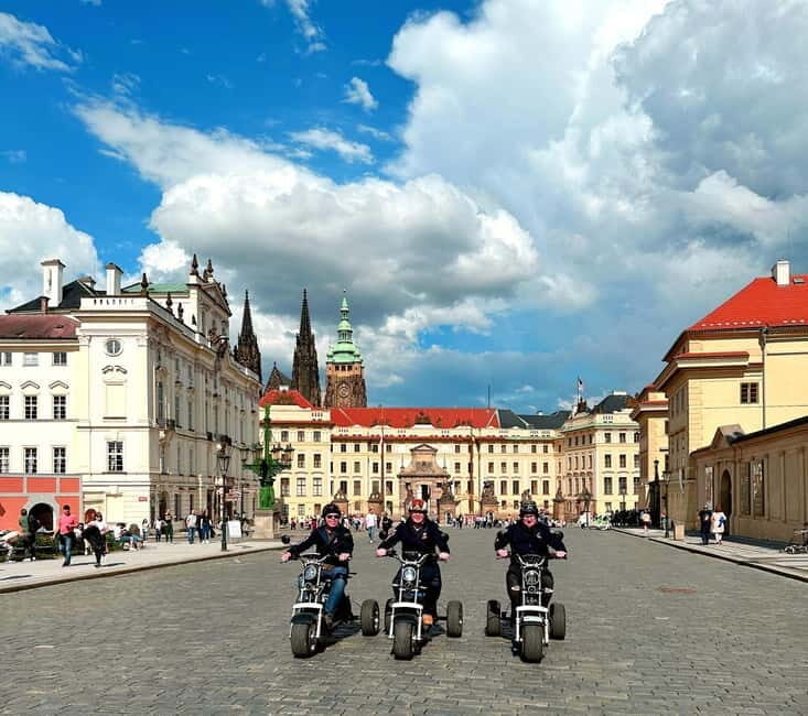 The best Trike Bike Prague city tour - Charles Bridge views from Park Cihelná: the classic angle, minus the hassle