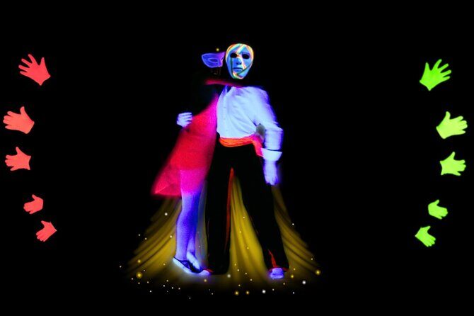 Underground Black Light Theatre Interactive Show in Prague - A 70-minute story told in images and motion