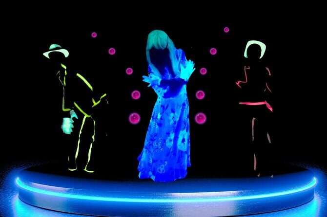 Underground Black Light Theatre Interactive Show in Prague - Your one stop: HILT black light theatre in a 50-seat room