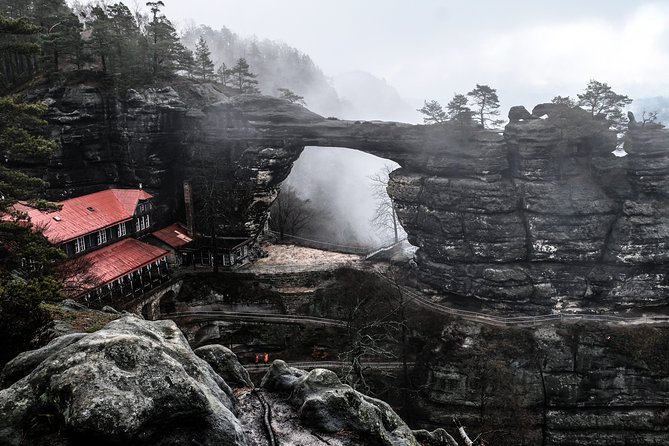 Winter Fairytale The BEST of Bohemian & Saxon Switzerland Hiking Tour - Crossing into Germany’s Saxon Switzerland with Bastei Bridge views