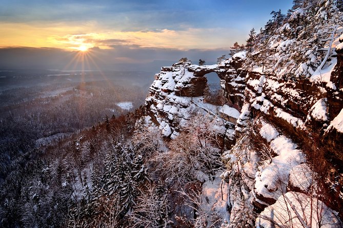 Winter Fairytale The BEST of Bohemian & Saxon Switzerland Hiking Tour - Hřensko: the practical village pause